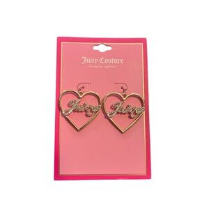 Juicy Couture Gold Heart Earrings